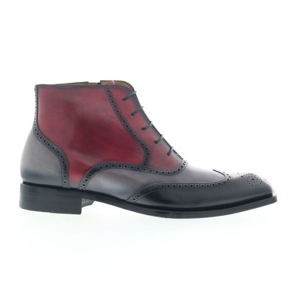 Mezlan Mens Spectator Ankle Boot Gray Boots (NWT) - Picture 1 of 7